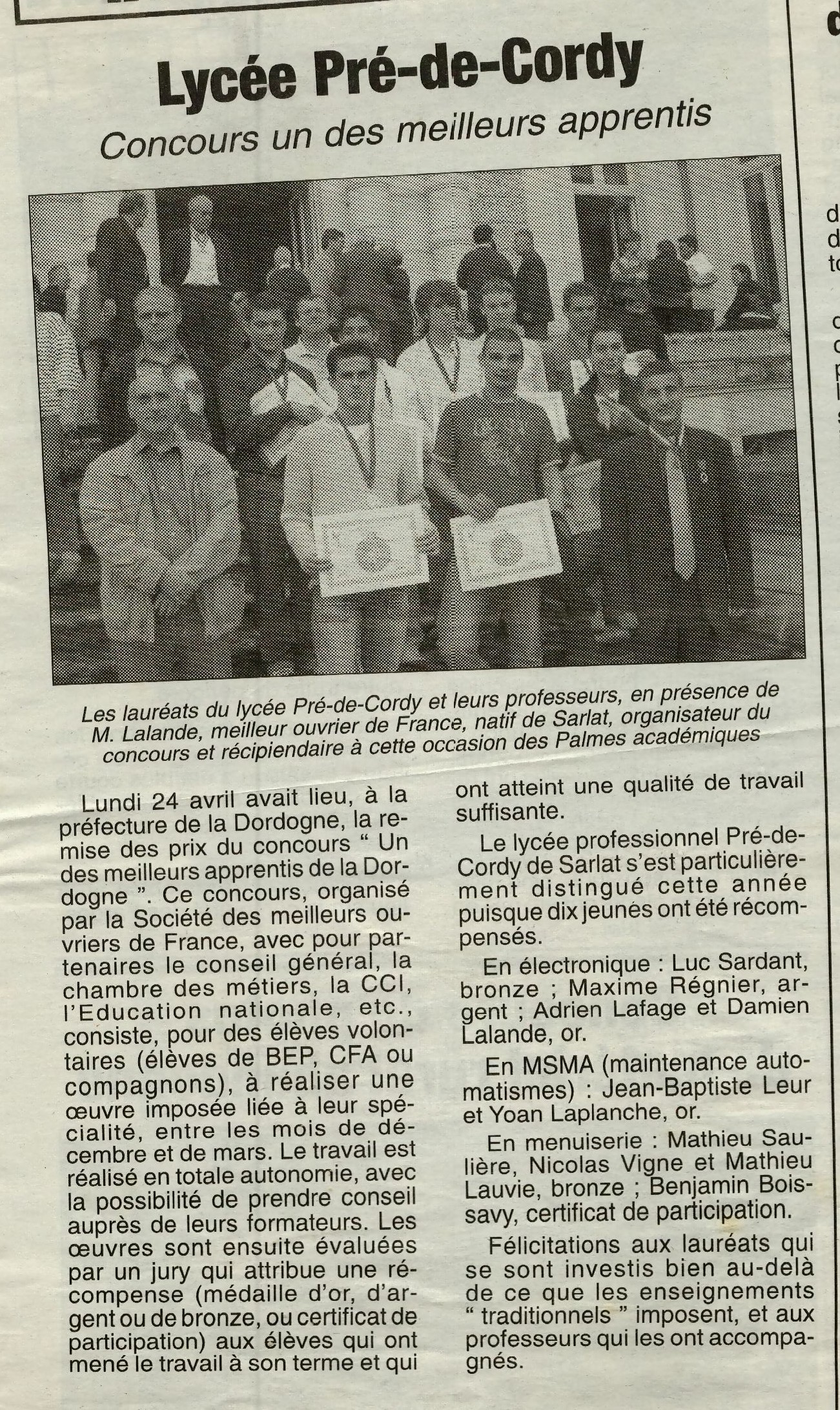 Groupement de la SnMOF de Dordogne